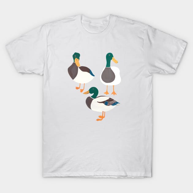 Happy ducks from the lake T-Shirt by estudioanzol